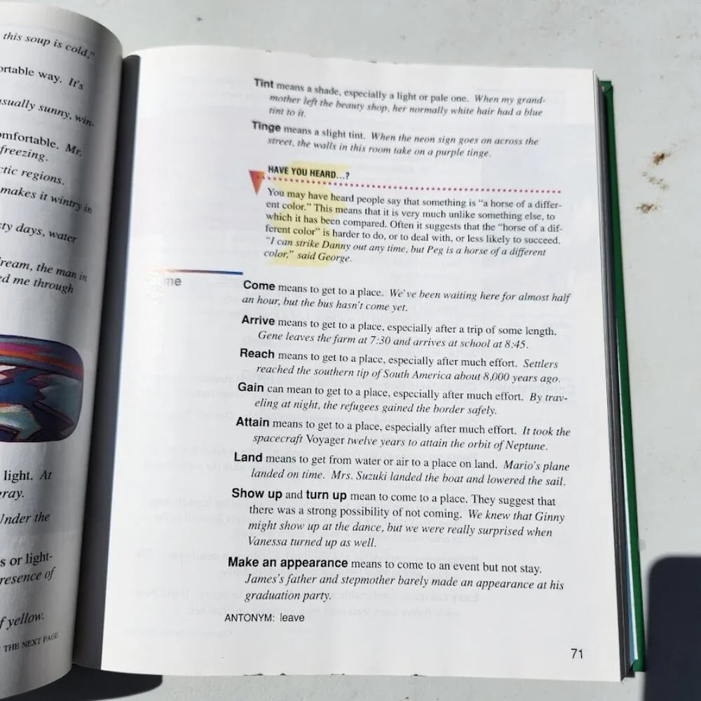 Scott Foresman Roget's Student Thesaurus Dictionary Hardcover School Writing Sup